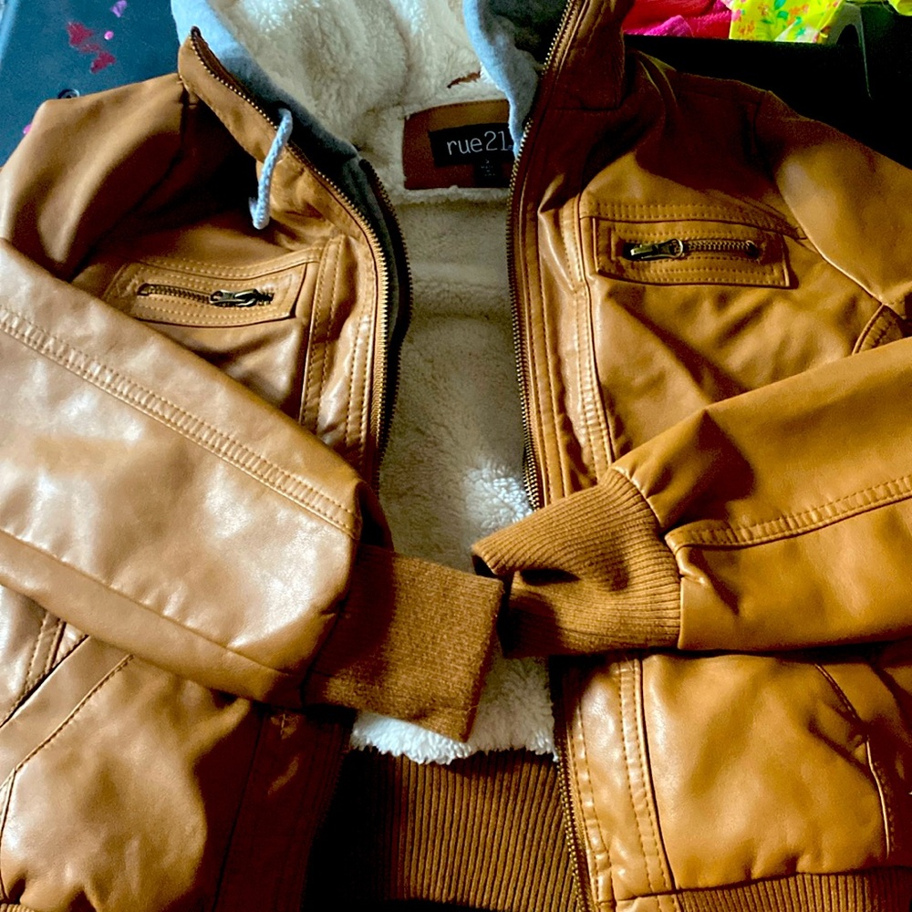 Rue 21 faux leather jacket size small